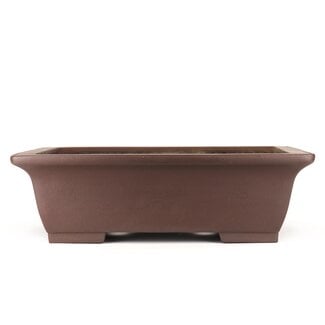 Yamaaki 470 mm rectangular unglazed bonsai pot by Yamaaki, Tokoname, Japan