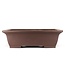 Rectangular unglazed bonsai pot by Yamaaki - 470 x 370 x 140 mm