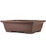 Rectangular unglazed bonsai pot by Yamaaki - 470 x 370 x 140 mm