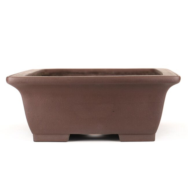 Maceta de bonsai rectangular sin esmaltar de Yamaaki - 470 x 370 x 140 mm
