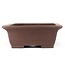 Rectangular unglazed bonsai pot by Yamaaki - 470 x 370 x 140 mm