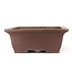 Rectangular unglazed bonsai pot by Yamaaki - 470 x 370 x 140 mm