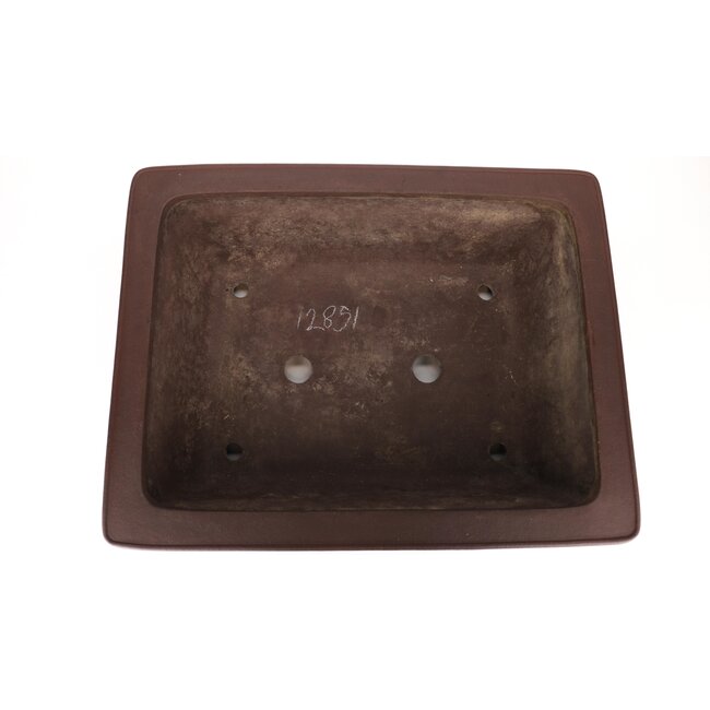 Pot à bonsaï rectangulaire non émaillé Yamaaki - 470 x 370 x 140 mm
