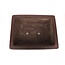 Rectangular unglazed bonsai pot by Yamaaki - 470 x 370 x 140 mm