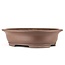 Oval unglazed bonsai pot by Keizan - 485 x 385 x 130 mm