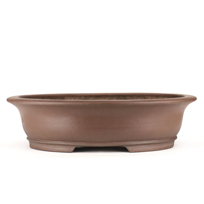 Pot à bonsaï ovale non émaillé Keizan - 485 x 385 x 130 mm