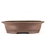 Oval unglazed bonsai pot by Keizan - 485 x 385 x 130 mm