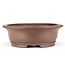 Oval unglazed bonsai pot by Keizan - 485 x 385 x 130 mm