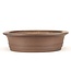 Oval unglazed bonsai pot by Taizan - 460 x 360 x 95 mm