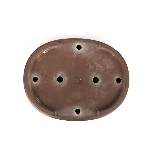Pot à bonsaï ovale non émaillé Taizan - 460 x 360 x 95 mm
