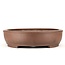 Oval unglazed bonsai pot by Keizan - 465 x 375 x 95 mm