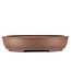 Oval unglazed bonsai pot by Keizan - 465 x 375 x 95 mm