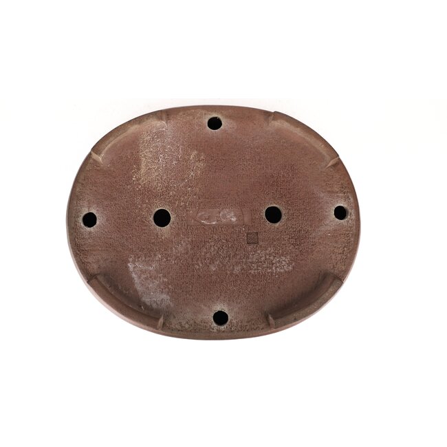 Pot à bonsaï ovale non émaillé Keizan - 465 x 375 x 95 mm