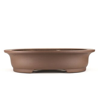 Kisen 520 mm oval unglazed bonsai pot by Kisen, Tokoname, Japan