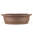 Oval unglazed bonsai pot by Kisen - 520 x 410 x 120 mm