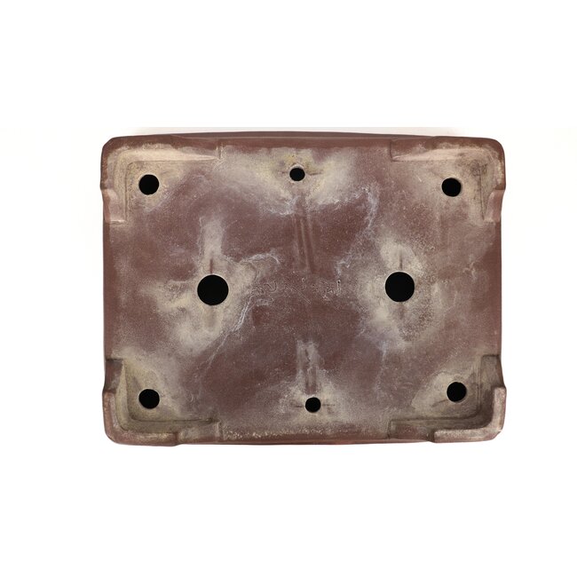 Pot à bonsaï rectangulaire non émaillé Ikkodo - 465 x 370 x 120 mm