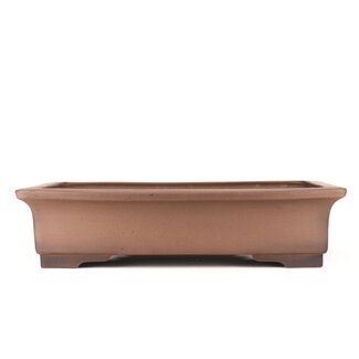 Sanpo(u) 470 mm rectangular unglazed bonsai pot by Sanpo, Japan