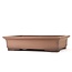 Rectangular unglazed bonsai pot by Sanpo - 470 x 365 x 110 mm