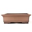 Rectangular unglazed bonsai pot by Sanpo - 470 x 365 x 110 mm