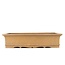 Rectangular unglazed bonsai pot by Zenigo - 390 x 290 x 90 mm