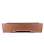 Maceta de bonsai rectangular sin esmaltar de Seisho - 435 x 320 x 100 mm