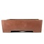 Rectangular unglazed bonsai pot by Seisho - 435 x 320 x 100 mm