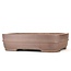 Oval unglazed bonsai pot by Kisen - 410 x 320 x 110 mm