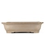 Rectangular unglazed bonsai pot by Keizan - 405 x 315 x 105 mm