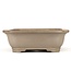 Rectangular unglazed bonsai pot by Keizan - 405 x 315 x 105 mm