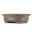 Oval unglazed bonsai pot by Kisen - 380 x 315 x 110 mm