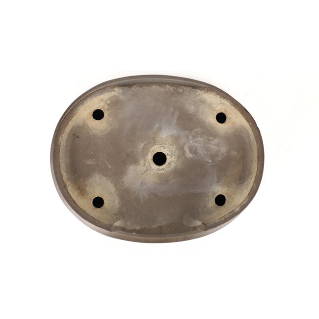 Pot à bonsaï ovale non émaillé de Kisen - 380 x 315 x 110 mm