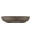 Oval unglazed bonsai pot by Yamaaki - 410 x 290 x 90 mm