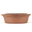 Oval unglazed bonsai pot by Keizan - 365 x 295 x 85 mm