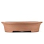 Pot à bonsaï ovale non émaillé Keizan - 365 x 295 x 85 mm