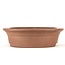 Oval unglazed bonsai pot by Keizan - 365 x 295 x 85 mm