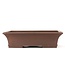 Rectangular unglazed bonsai pot by Toho - 300 x 250 x 75 mm