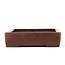 Rectangular unglazed bonsai pot by Sanpo - 335 x 265 x 70 mm