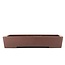 Maceta de bonsai rectangular sin esmaltar de Yamaaki - 350 x 245 x 67 mm