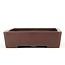 Rectangular unglazed bonsai pot by Yamaaki - 350 x 245 x 67 mm