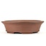 Oval unglazed bonsai pot by Shozan - 330 x 270 x 90 mm