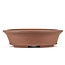 Oval unglazed bonsai pot by Shozan - 330 x 270 x 90 mm