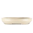 Oval beige bonsai pot by Taizan - 405 x 290 x 75 mm