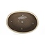 Pot à bonsaï ovale beige Taizan - 405 x 290 x 75 mm