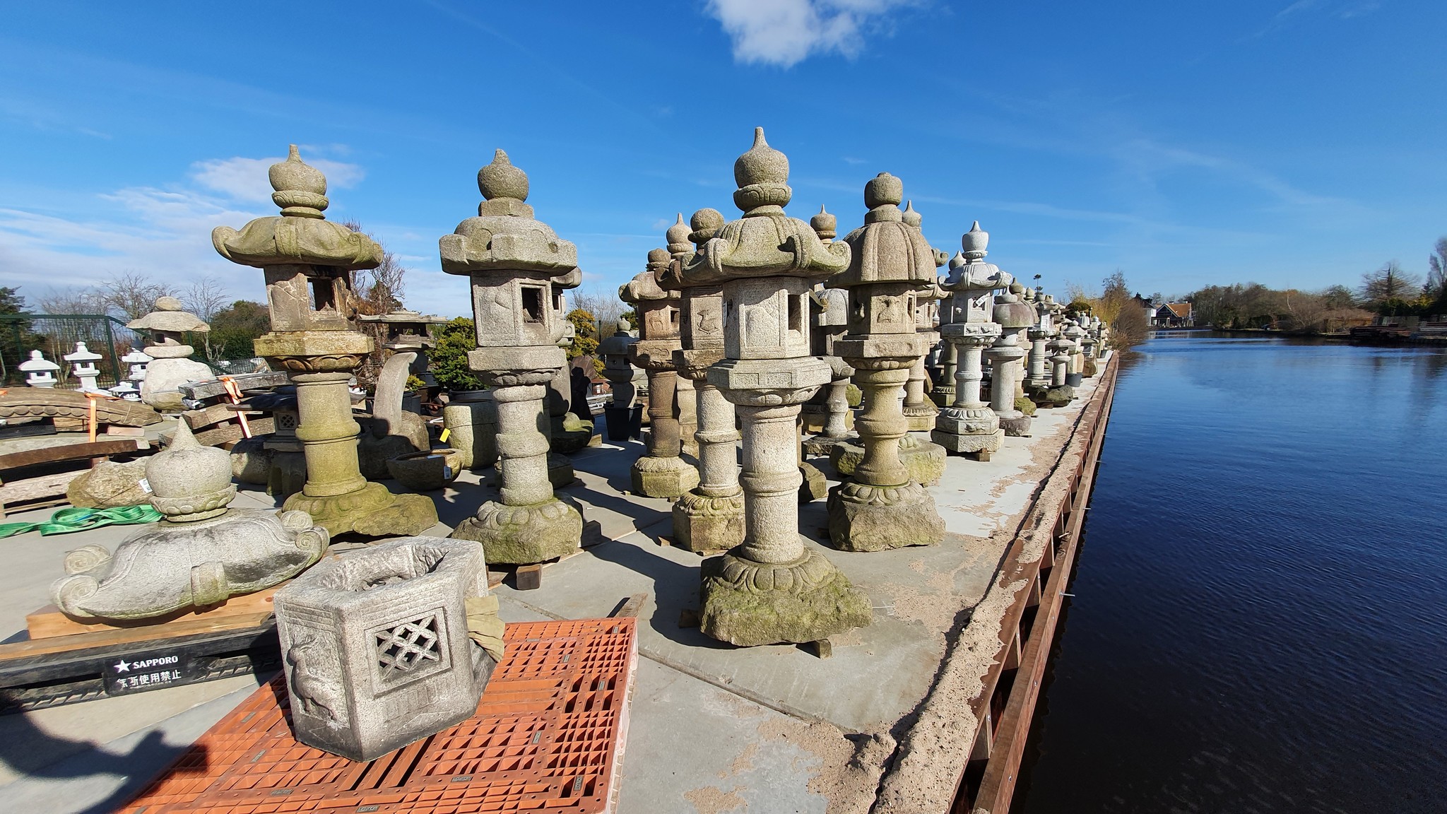 Japanese stone lanterns