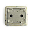 Pot à bonsaï rectangulaire multicolore par Terahata Satomi Mazan - 155 x 135 x 63 mm
