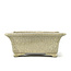 Pot à bonsaï rectangulaire beige par Terahata Satomi Mazan - 145 x 125 x 58 mm