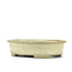 Vaso bonsai ovale beige di Terahata Satomi Mazan - 140 x 115 x 38 mm