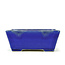 Rectangular blue bonsai pot by Terahata Satomi Mazan - 165 x 140 x 65 mm