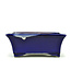 Rectangular blue bonsai pot by Terahata Satomi Mazan - 158 x 136 x 65 mm