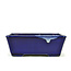 Rectangular blue bonsai pot by Terahata Satomi Mazan - 157 x 128 x 55 mm